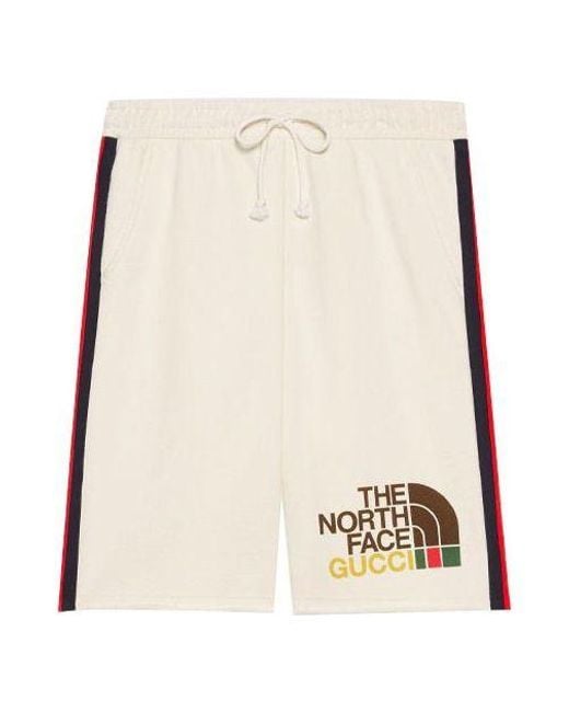 GUCCI THE NORTH FACE 21SS ショートパンツ 花柄 Gucci X The North Face Crossover Webbing Printing Cotton Shorts in