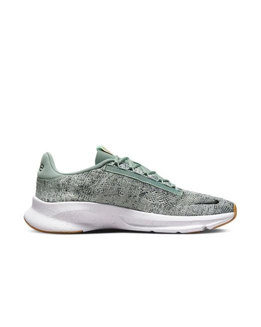 Nike White Superrep Go 3 Flyknit 'Dusty Sage Gum' for men