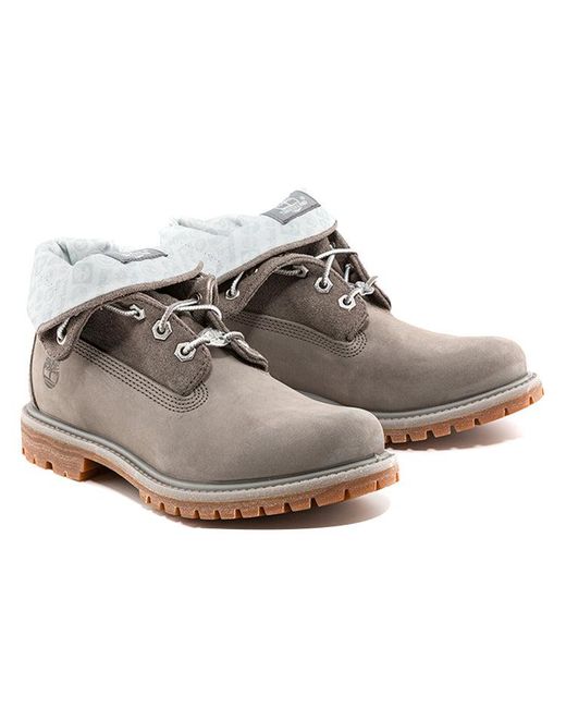 Timberland Gray (Wmns) Roll Top Boots Basic 'Medium With Light'
