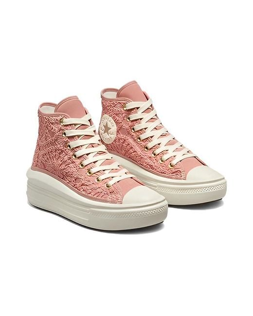 Converse Pink (Wmns) Chuck Taylor All Star Move Platform High 'Daisy Cord'