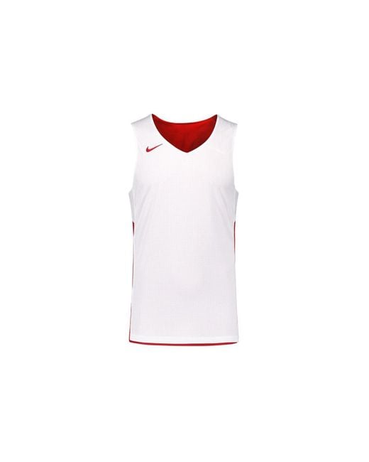 Nike Red M Nk Tank Reversible Breathable Sports Vest for men