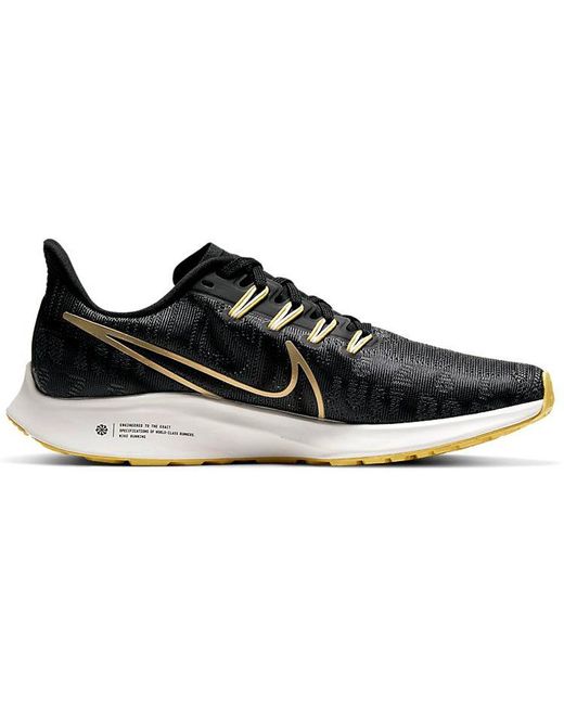 Nike Black (Wmns) Air Zoom Pegasus 36 Premium Metallic'