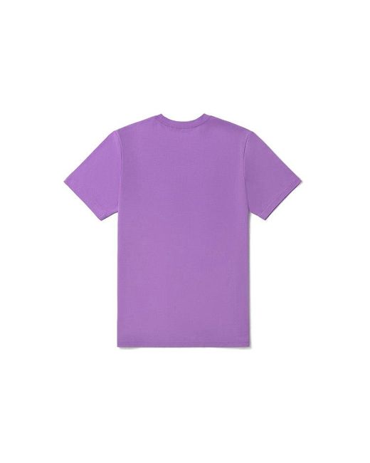Vans Purple Essentials Logo T-Shirt for men
