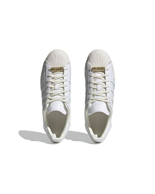 Adidas White Originals Superstar Shoes 'Cloud Off' for men