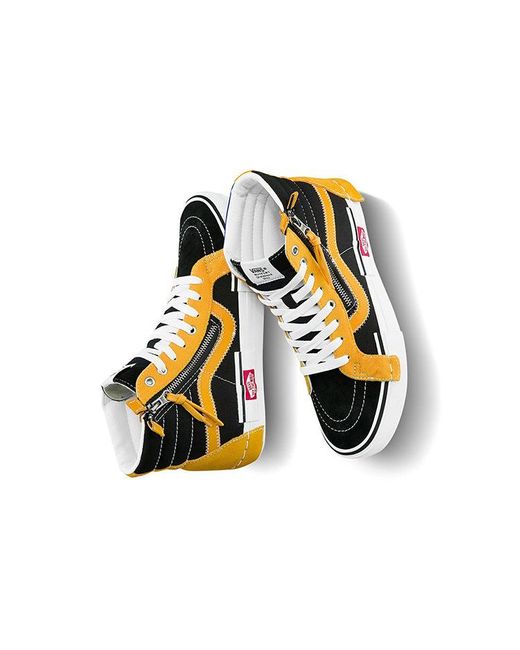 Vans Yellow Sk8-Hi Reissue Cap Skate Shoes for men