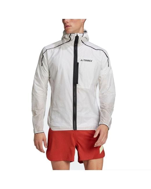 Adidas Gray Terrex Agravic Windweave Wind Jacket for men