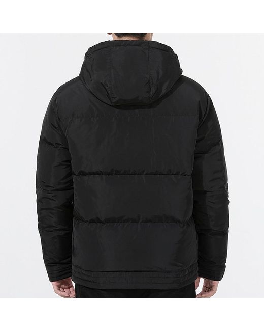 PUMA Black Hoodie Loose Down Jacket for men
