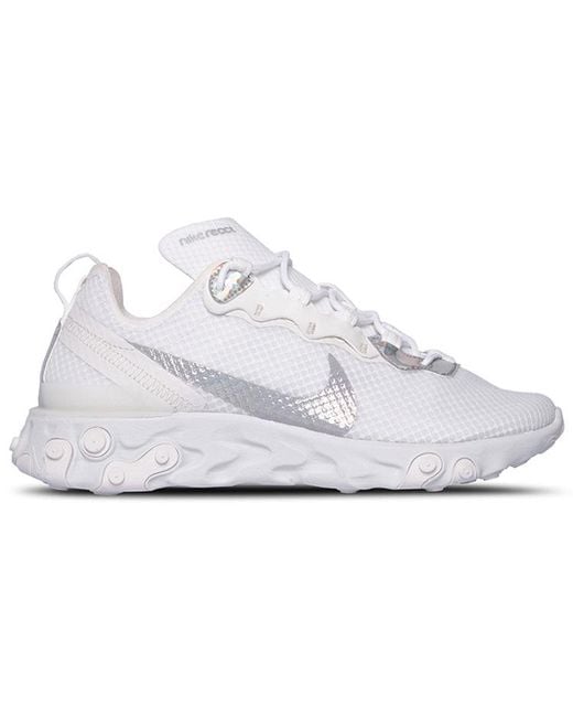 Nike White (Wmns) React Element 55 Iridescent'