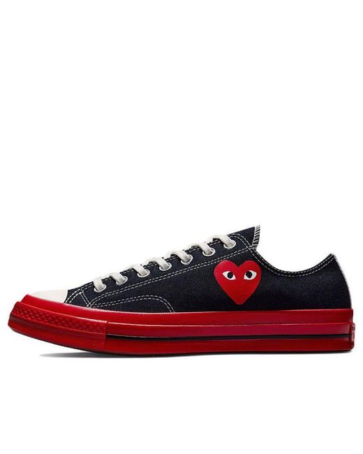 Converse Cdg Play X Chuck Taylor All Star 10s in Red for Men | Lyst