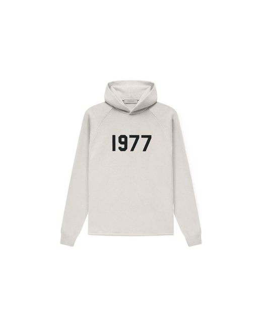 Fear Of God White Ss22 Knit 1977 Hoodie 'Wheat' for men