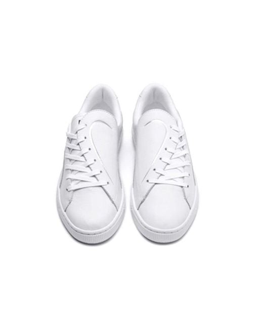 PUMA White (Wmns) Basket Crush Emboss