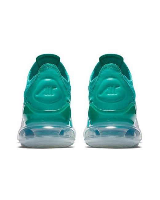 Nike Blue (Wmns) Air Max 270 Flyknit 'Clear Emerald'