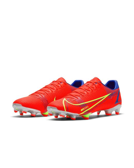 Nike Red Mercurial Vapor 14 Academy Fg Mg 'Bright Crimson Burst' for men