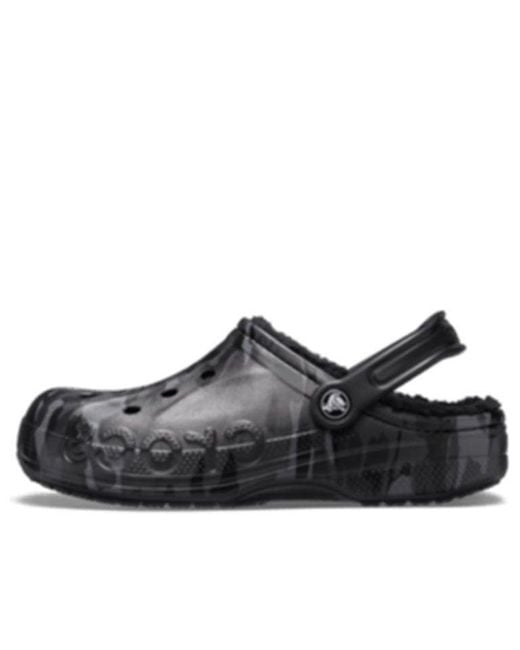 CROCSTM Black Wear-Resistant Cozy Sports Sandals