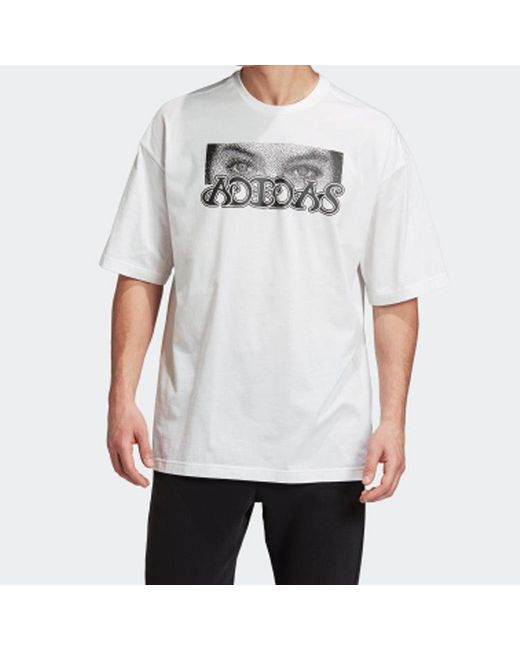 Adidas White Loose Tee M Sports Short Sleeve for men