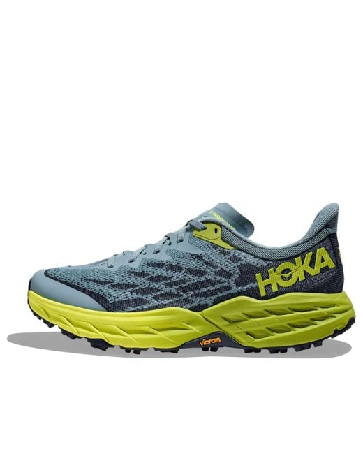 Hoka One One Blue Speedgoat 5 2E Wide 'Stone' for men