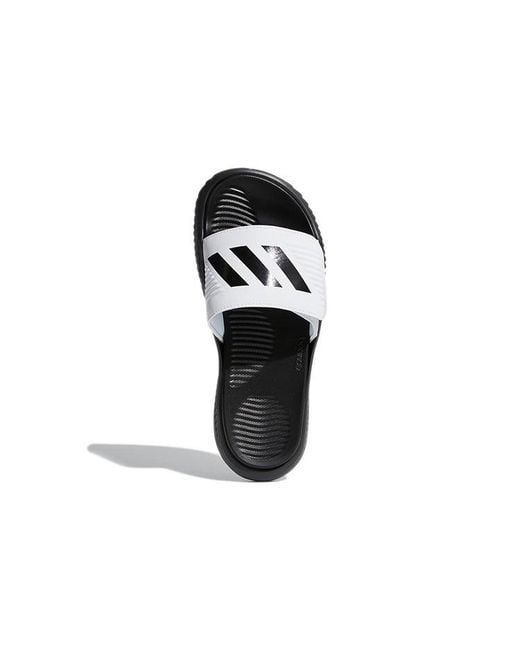Adidas Black Alphabounce Slide for men