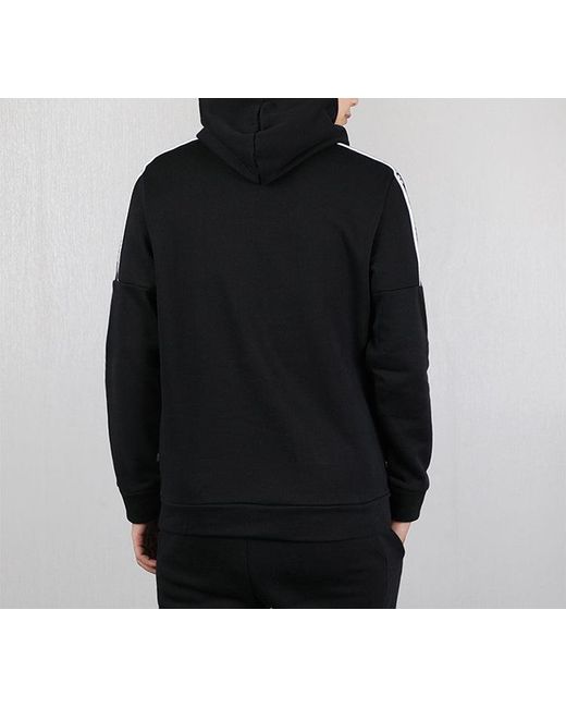 PUMA Black Shoulder Fleece Lined Knit for men