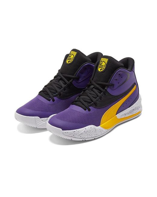 PUMA Blue Triple Mid Splatter 'Prism Spectra' for men