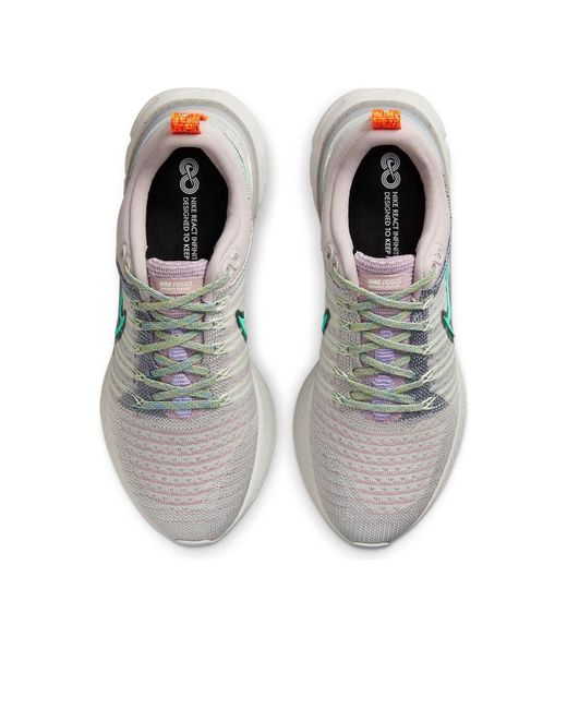 Nike Gray (Wmns) React Infinity Run Flyknit 2 Ash Light Menta'