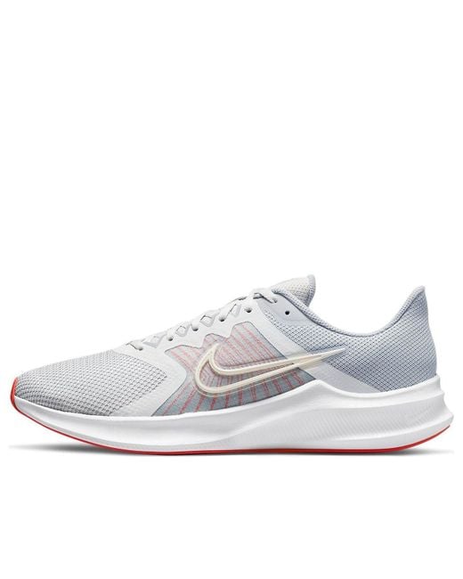 Nike White Downshifter 11 'Dark Smoke University' for men