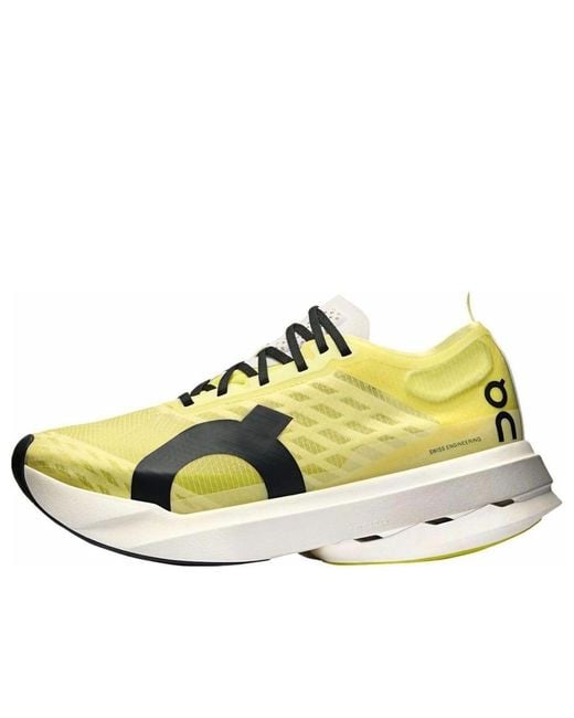 On Shoes Yellow Cloudboom Strike 'Limelight Wolf' for men