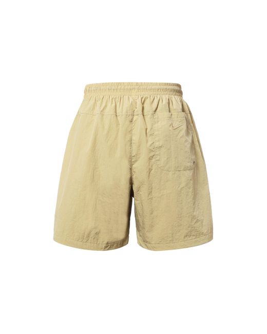 Nike Natural Nai-Ke Cha Nai-Ke Cha Series Solid Color Breathable Lacing Straight Shorts Apricot for men