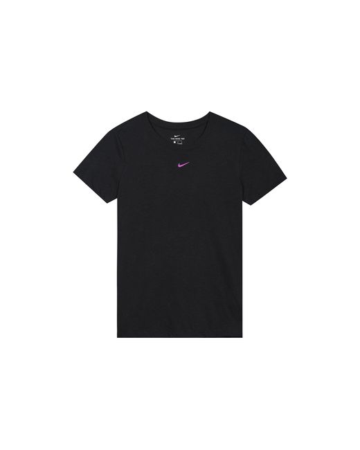 Nike Black (Wmns) Yoga Dri-Fit Quick Dry Round-Neck Printing