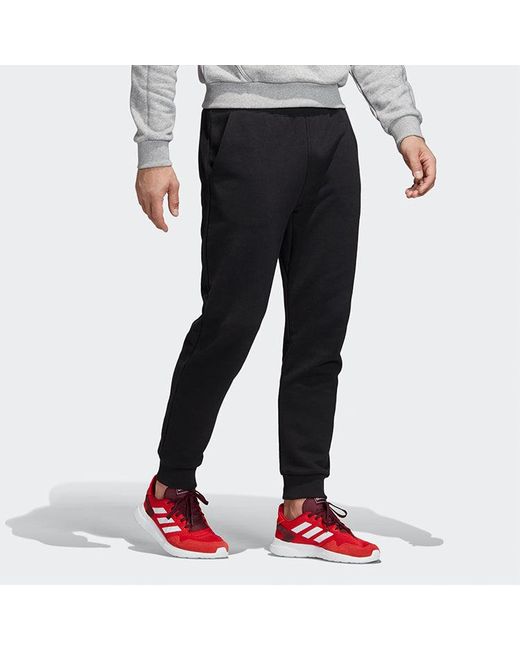 Adidas Black Bb Tp Logo Print Foot Sport Trousers for men