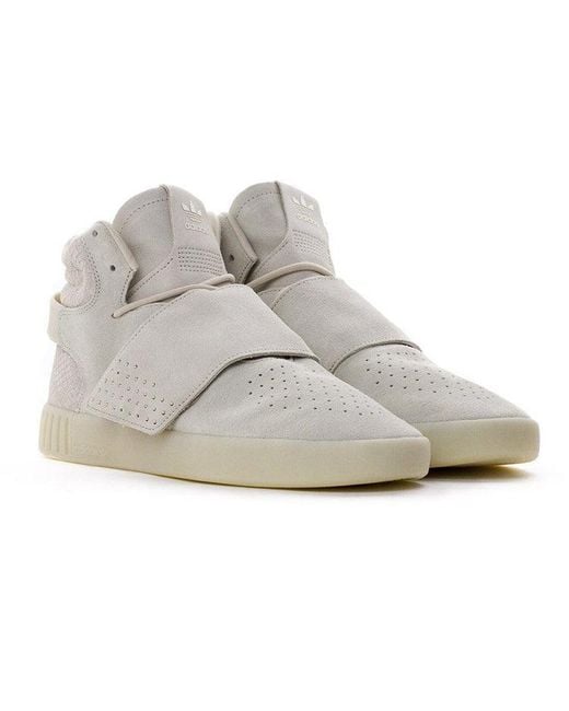 Adidas White Tubular Invader Strap 'Clear' for men