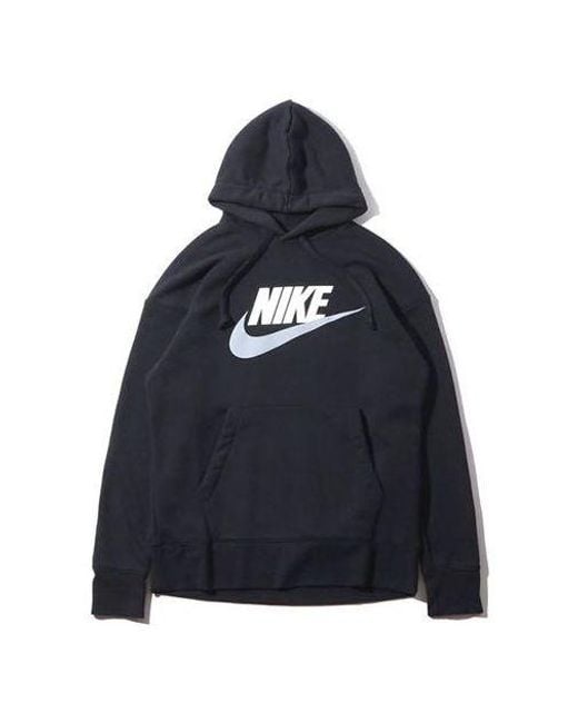Nike Blue Chest Logo Athleisure Casual Sports Pullover for men