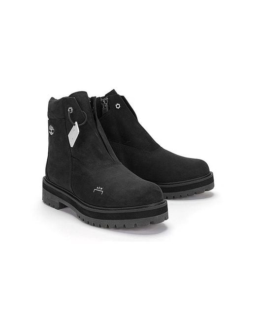 Timberland Black X A Cold Wall 6 Inch Premium Side Zip Boot 'Jet Nubuck' for men