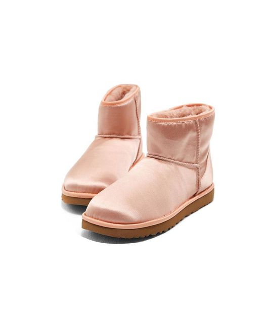 Ugg Pink (Wmns) Classic Mini Satin