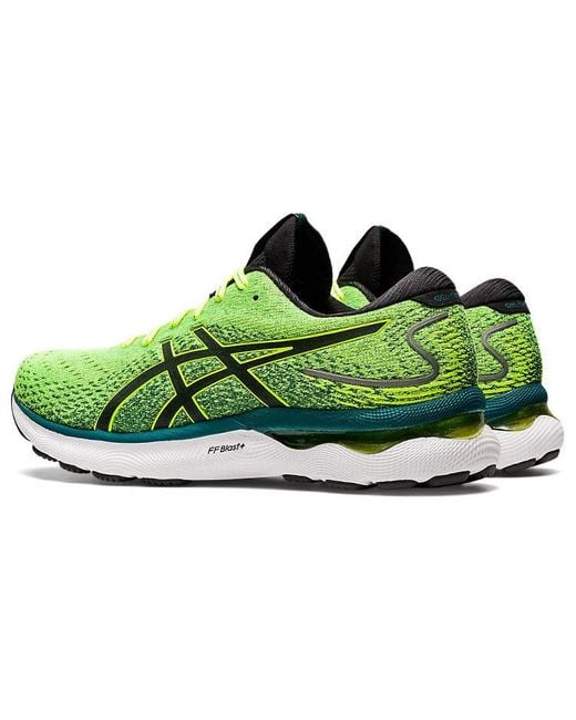 Asics Green Gel-Nimbus 24 'Safety' for men