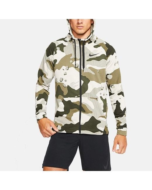 Nike Gray Dri-Fit Sports Training Quick Dry Hooded Jacket for men