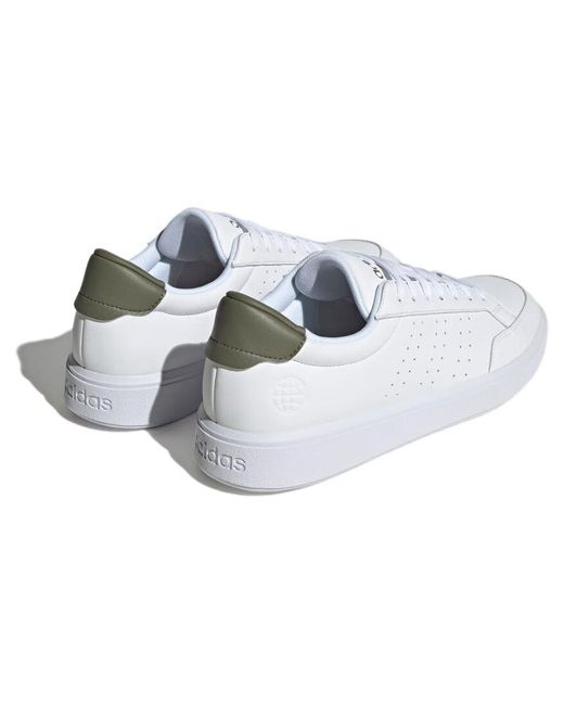 Adidas White Nova Court Shoes for men