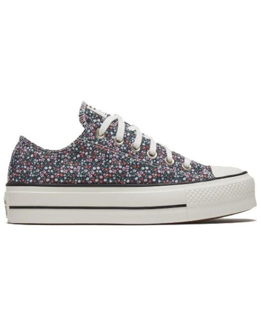 Converse Blue (Wmns) Chuck Taylor All Star Platform Low 'Vintage Floral'