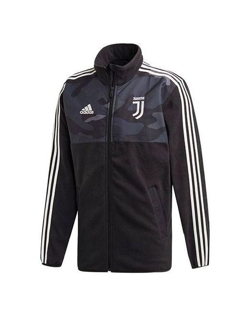 Adidas Blue Juventus Soccer/Football Sports Stand Collar Jacket for men
