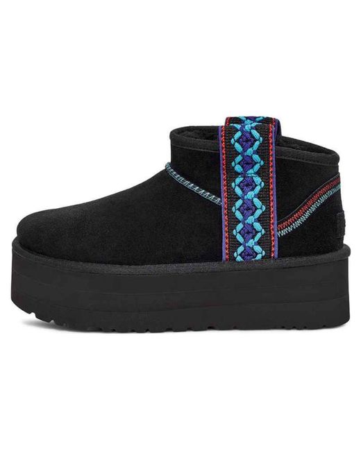 Ugg Black (Wmns) Classic Ultra Mini Braid Plat