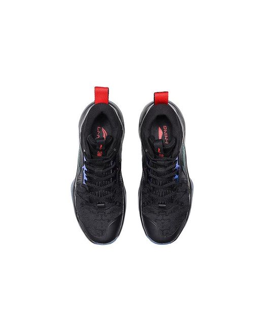 Li-ning Blue Professional Basketball Shoes for men