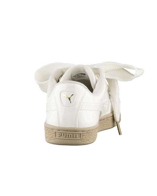 PUMA White (Wmns) Basket Heart Marshmallow