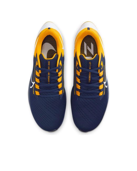 Nike Blue Air Zoom Pegasus 38 'West Virginia' for men