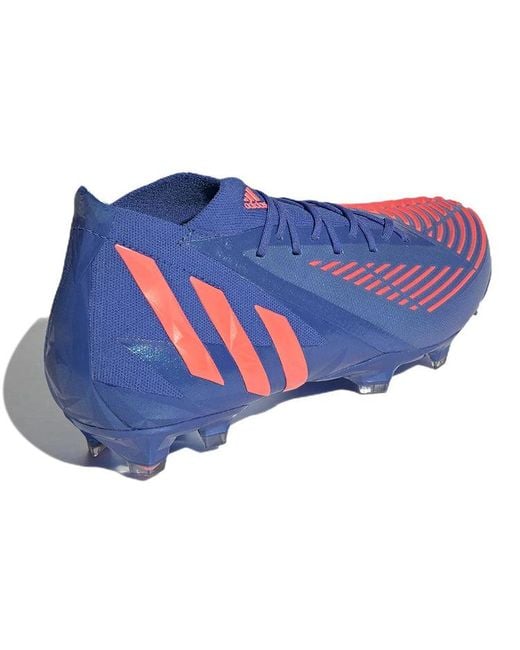 Adidas Blue Predator Edge.1 Fg 'Hi-Res Turbo' for men