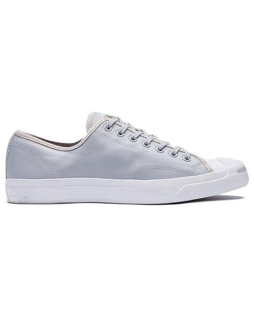 Converse White Jack Purcell Leather Shoes for men