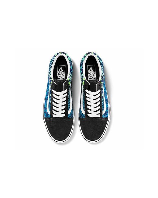 Vans Blue Old Skool 'Logo Flame for men