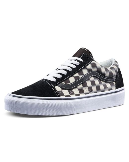 Vans Black Old Skool 'Blur Check' for men
