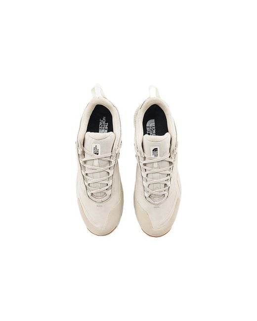 The North Face White Cragstone Leather Waterproof Hiking Shoes 'Sandstone' for men