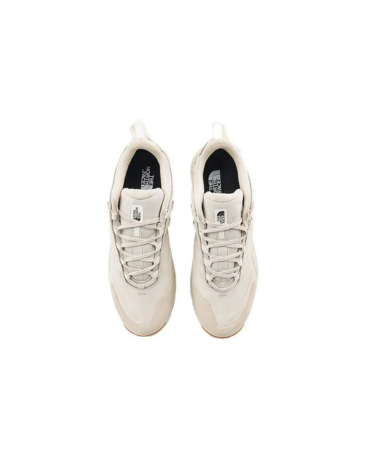 The North Face White Cragstone Leather Waterproof Hiking Shoes 'Sandstone' for men