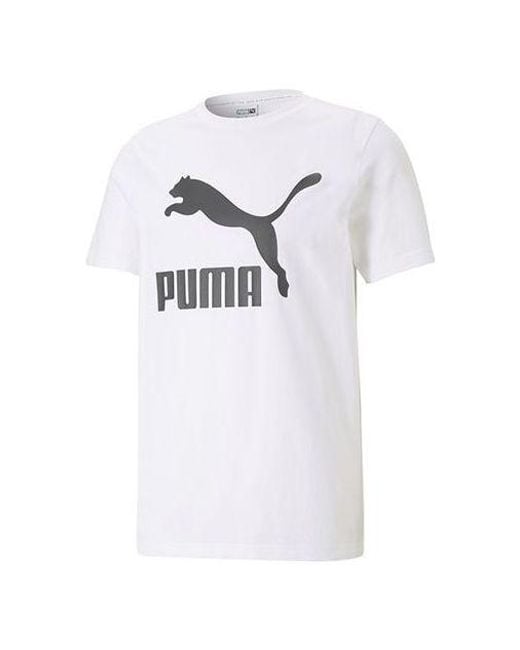 PUMA White Classics Logo T-Shirt for men