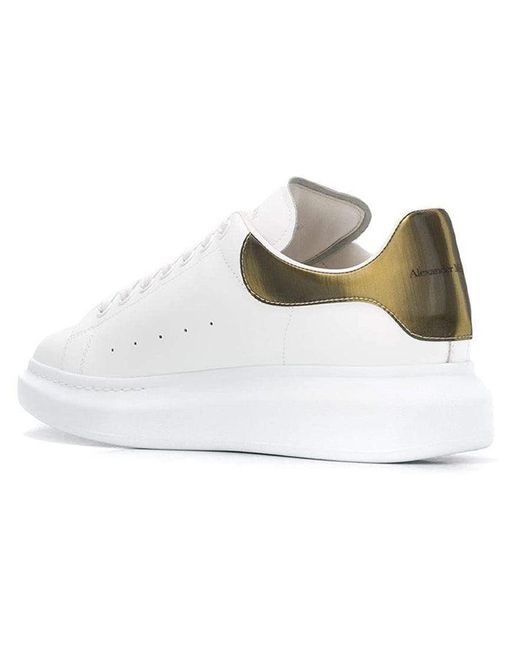 McQueen White Oversized Contrast Metallic for men